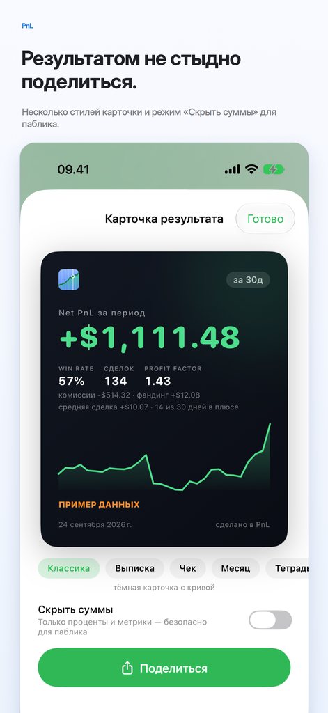 Карточка результата